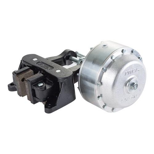 DSH spring-applied fail-safe pneumatic disc brake with actuator, caliper, and mounting base
