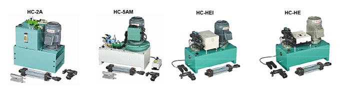 Side-by-side comparison of HC-2A, HC-5AM, HC-HEI, and HC-HE edge position controllers