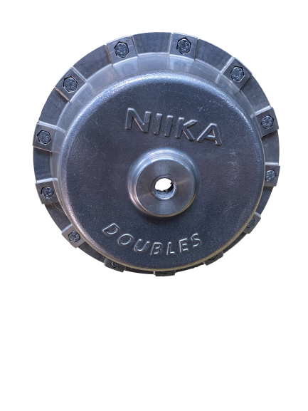 NIIKA pneumatic thruster front view with circular end cover and center output point