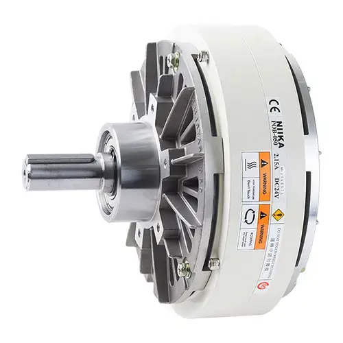 POB/PHB magnetic powder brake with output shaft and ventilated housing