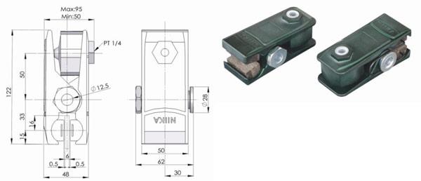 DBZ-06A 與 DBZ-10A 空壓碟式剎車器尺寸圖及產品外觀