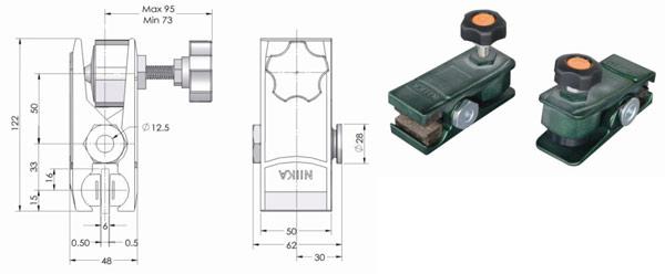 DBZ-06M 旋鈕式手動碟式剎車器尺寸圖與產品外觀