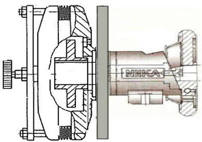 PIW安全夾頭與 ESBM手動煞車器組合工程圖